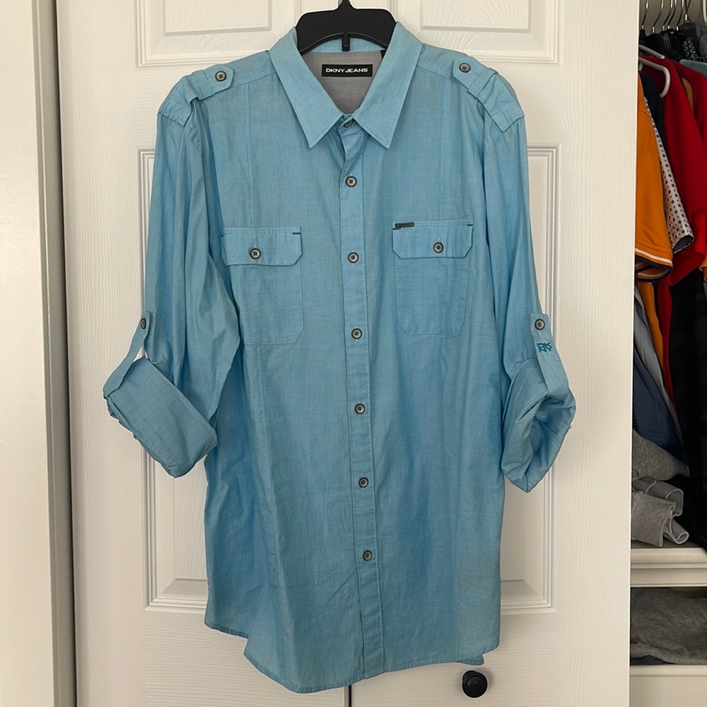 Men’s Light blue button down shirt